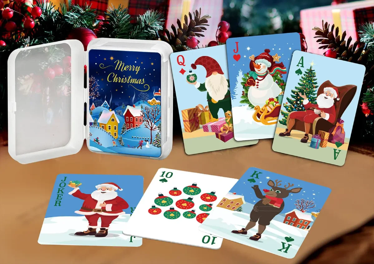 Christmas playing cards
